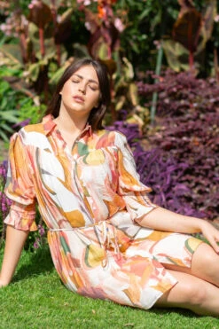 LOTUS ABSTRACT PRINT SHIRT DRESS -Femme Connection Sales 000e66c3bc24d074b502a1ccaac9ff4a cb7262f8 f786 489e 85d8 da9f691158ce