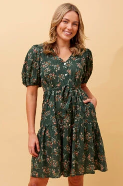 MONICA FLORAL SHORT DRESS -Femme Connection Sales 003fac717ee894bf6ce77906797a56af ded87c5d 6fca 43b2 a8ec c576a3145795