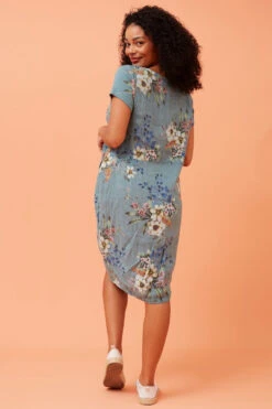 MESSINA FLORAL LINEN DRESS -Femme Connection Sales 005aecd24d79766609eda1b83fe45f2b