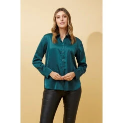 ALITA SATIN SHIRT -Femme Connection Sales 0224bdebbaa19ec8d2256859ea607ffa