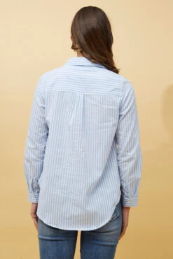 MARGARET STRIPE SHIRT -Femme Connection Sales 02aec915c5a8024a4a0da84929054f9c
