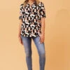NURA ABSTRACT PRINT SHIRT 2 NURA ABSTRACT PRINT SHIRT -Femme Connection Sales 033013b504c3d71774bf7f46a76687d1