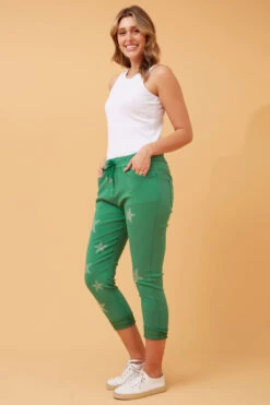 JANJA EMBELLISHED STAR PRINT JOGGERS -Femme Connection Sales 0345a373256f0c1d215860364e75ec4a