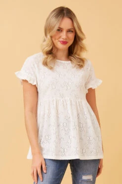 Stella BABYDOLL LACE TOP -Femme Connection Sales 03a0b24d318909fd76ee2cad7c05de3a