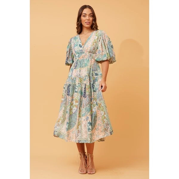 ANUSHKA PATCHWORK PRINT DRESS 11 ANUSHKA PATCHWORK PRINT DRESS - Image 9