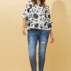 FOREVER NEW FLORAL FLUTE SLEEVE BLOUSE -Femme Connection Sales 03db0c26f89a17e1a8bd92dfe3ed2756