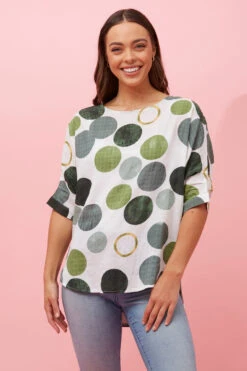 TARA POLKA DOT TOP -Femme Connection Sales 0432c207e6606eb8292d3d01d5712019