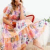 MEDINA FLORAL PATCHWORK BOHO DRESS -Femme Connection Sales 053951c30bc3f2508d996f42bcd493fb