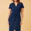 CARLY MOCK WRAP MIDI DRESS 1 CARLY MOCK WRAP MIDI DRESS -Femme Connection Sales 05524edef549f82022daa3eadba2670d