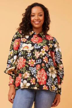 WISTERIA FLORAL SHIRT -Femme Connection Sales 06c141834337ad338275cc1d0d65417f