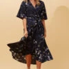 AVALON FLORAL WRAP DRESS -Femme Connection Sales 071100d48f4ce2670f519cf1073777f3