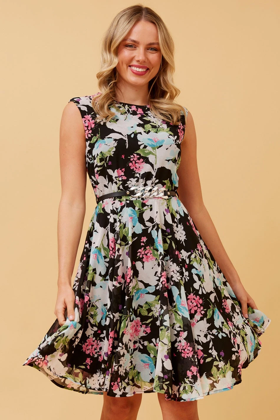 SANTOS FLORAL SHORT DRESS 3 SANTOS FLORAL SHORT DRESS