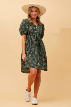 MONICA FLORAL SHORT DRESS -Femme Connection Sales 0775989cfdeb8b9d3a3ca3a4ca18490b