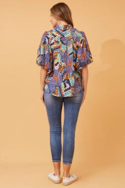 WILKIE PUFF SLEEVE BOHO TOP -Femme Connection Sales 07b8b50e1d62b823bcff023f647abc14