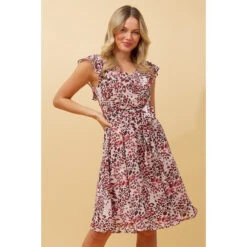 SANDRA ANIMAL PRINT SHORT DRESS -Femme Connection Sales 087f8ea6bbfcadc4a9da24bb5220ce15