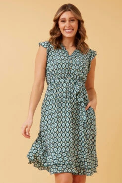 RAVINA ABSTRACT BOHO TEA DRESS -Femme Connection Sales 08d875d8581e7a2788d15c5bc5f81ea2