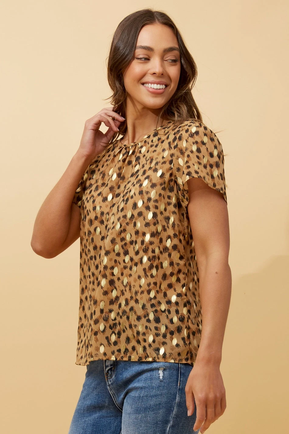 VITTIE ANIMAL FOIL PRINT TOP 7 VITTIE ANIMAL FOIL PRINT TOP - Image 5