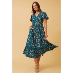 SOLANA FLORAL BOHO MIDI DRESS -Femme Connection Sales 09f7b56c180e364a63c265a9398b999f