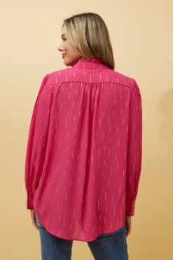 GEMINI FOIL PRINT SHIRT -Femme Connection Sales 0b0dfd01a9b361dcd1fd71c861a85be4