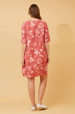 PISA LINEN FLORAL SHORT DRESS -Femme Connection Sales 0b5382466ef177f23ecde106f7690d0d