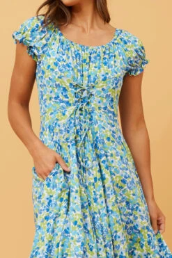 GODDESS FLORAL LACE UP MAXI DRESS -Femme Connection Sales 0b80e23016d5c188f3e8a1f20c996828