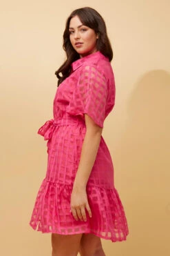 EVERLY GINGHAM SHIRT DRESS -Femme Connection Sales 0bdd6515e8f213bb7df39fe6b9f71785