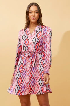 MAGGIE BUTTON FRONT SHORT DRESS -Femme Connection Sales 0c4e20c3d5d585d48ca07db01fb96401