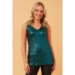 ROCKELLE SLEEVELESS SEQUIN TOP -Femme Connection Sales 0cbaaa33472446f3a4175153bbc733c6