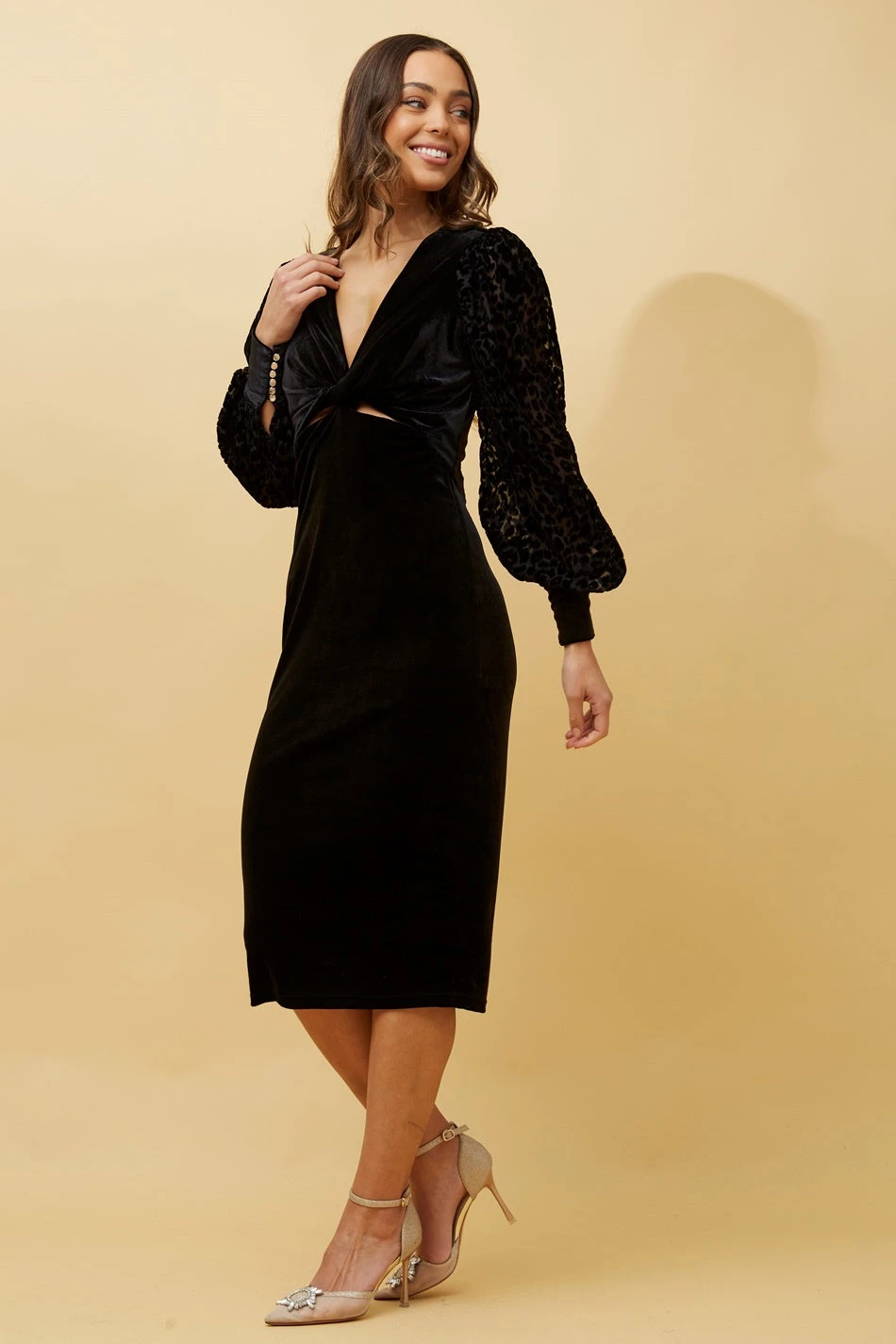 GAETANA BALLOON SLEEVE MIDI DRESS 9 GAETANA BALLOON SLEEVE MIDI DRESS - Image 7