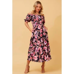 MAUDE FLORAL MIDI DRESS -Femme Connection Sales 0e7d29fca0763cb0eb8895c4e6c73e47