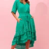 BRIANNA LACE TRIM MIDI DRESS -Femme Connection Sales 0ebee765187a489270f4f1793b984df5
