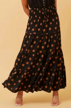 ZARA POLKA DOT MAXI SKIRT -Femme Connection Sales 0efb45c3475f1f5dfb652cca76463259
