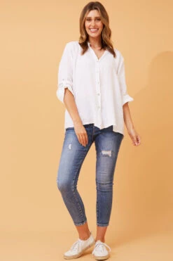 VELMIA LINEN SHIRT -Femme Connection Sales 0f094957d836d74402974d4e81c16c37
