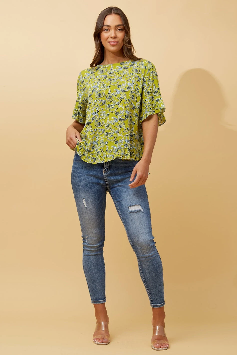 FRILA PAISLEY BOHO TOP 3 FRILA PAISLEY BOHO TOP