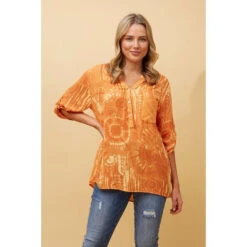 ROSETTA SEQUIN TIE DYE DETAIL TOP -Femme Connection Sales 0f6ea00ff4c4dd1303985e5db128c08c