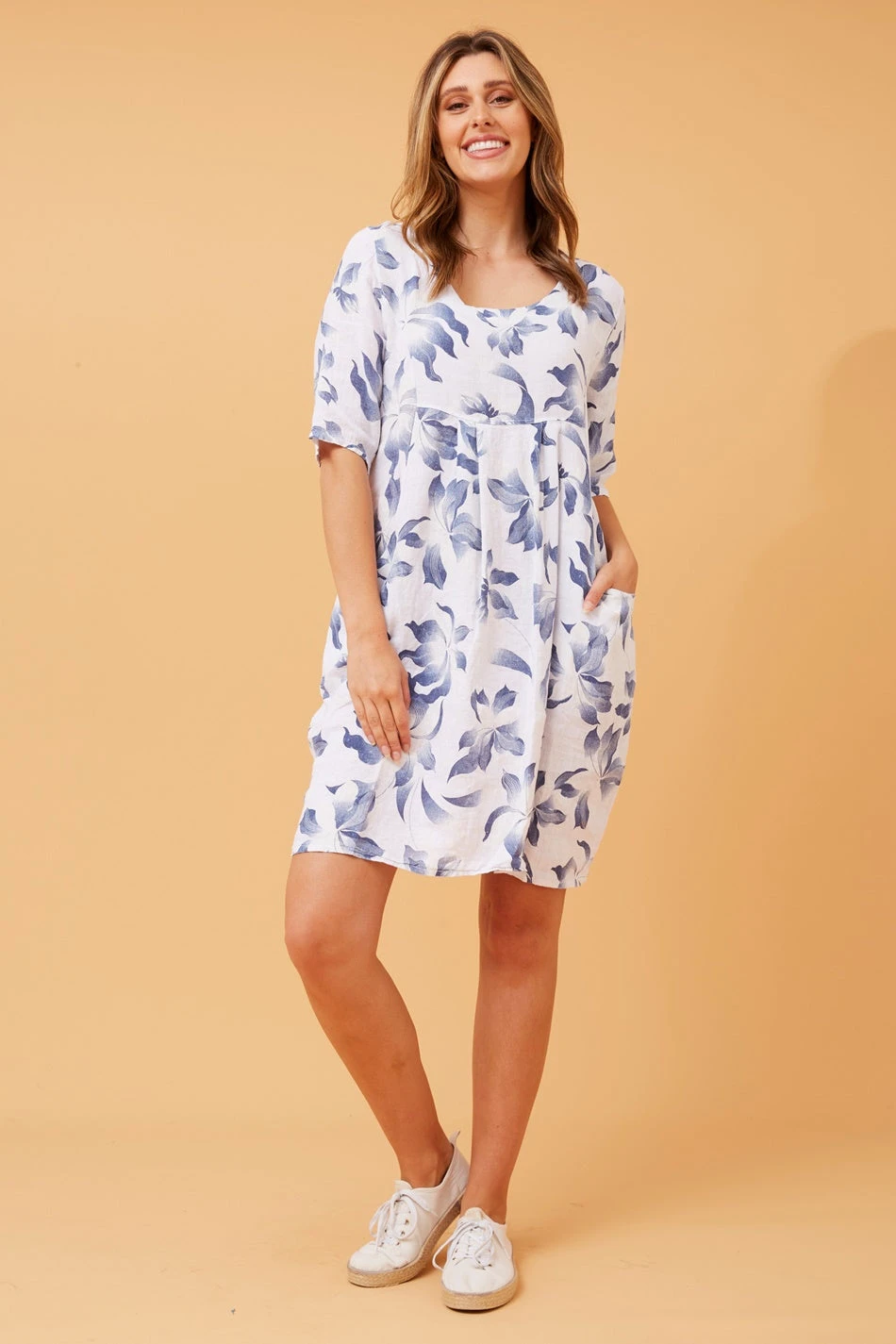 PISA LINEN SHORT DRESS 3 PISA LINEN SHORT DRESS