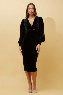 GAETANA BALLOON SLEEVE MIDI DRESS 16 GAETANA BALLOON SLEEVE MIDI DRESS -Femme Connection Sales 103229774a9cde2a82339af817188681