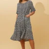 KENNA POLKA DOT MIDI DRESS -Femme Connection Sales 10a6f266506e3e446f2742a51dd957b9