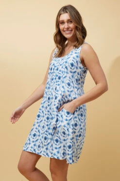 VENICE TIE DYE PRINT SHORT DRESS -Femme Connection Sales 10b11d9297b98bbc1102850c454a5cca