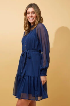 ILLARIA BUTTON FRONT SHORT DRESS -Femme Connection Sales 10ef9c7272a7a16c7615c46cc36dbc88