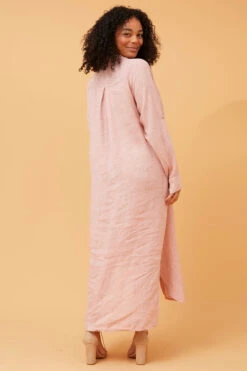 KIMMY BUTTON FRONT LINEN SHIRT DRESS -Femme Connection Sales 12dcef13a3e666301f56f0fd5c5e9fd0