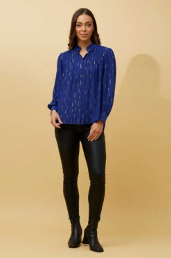 GEMINI FOIL PRINT SHIRT -Femme Connection Sales 133e6cd10413e6165bcffc32bd3115bb