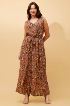 ROSE LEAF PRINT JUMPSUIT 13 ROSE LEAF PRINT JUMPSUIT -Femme Connection Sales 1389de5ae0034b3615211a965168af49