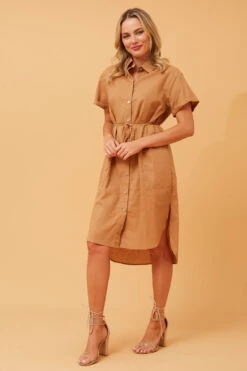 GERALDINE LINEN SHIRT DRESS -Femme Connection Sales 13be682006ac2937dd1a72ab450385a6