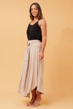 ESTRELLA LINEN MIDI SKIRT -Femme Connection Sales 13cd0d2c6d7080ca55c5ddf6c20ad632