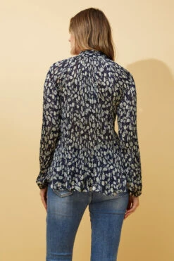 PETA MICRO PLEAT FLORAL BLOUSE -Femme Connection Sales 141c54978d937c5dad634df4b4e01e20