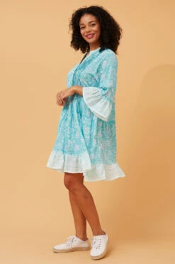 SIMKA BOHO BORDER PRINT DRESS -Femme Connection Sales 143683049e170e46235505265e29d2eb