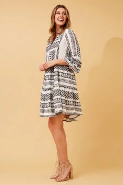 AMIRA JAQUARD BOHO SHORT DRESS -Femme Connection Sales 14924ac4cc0bcddc2e4c625aed5f2e9d