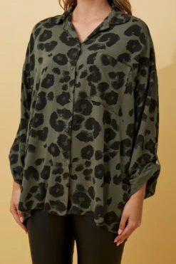 HAVANA ANIMAL PRINT SHIRT -Femme Connection Sales 14bf0ec1cf67bcfd39a90f3689e6f8e1