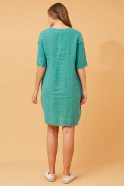 PISA SOLID LINEN DRESS -Femme Connection Sales 158b87167bb5e5455305006b40fd6c49